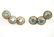 14 kt Yellow Gold & Blue Zircon Parure - 2