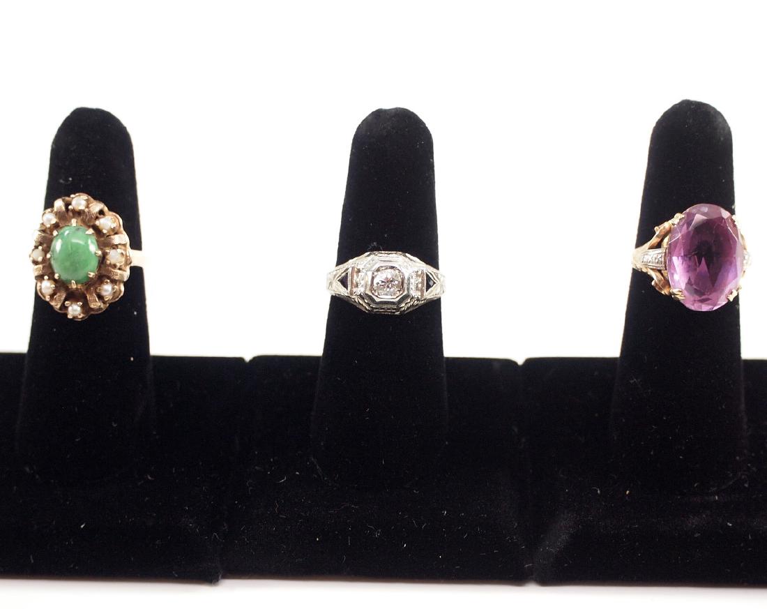 3 Vintage Gold Rings (1 of 4)