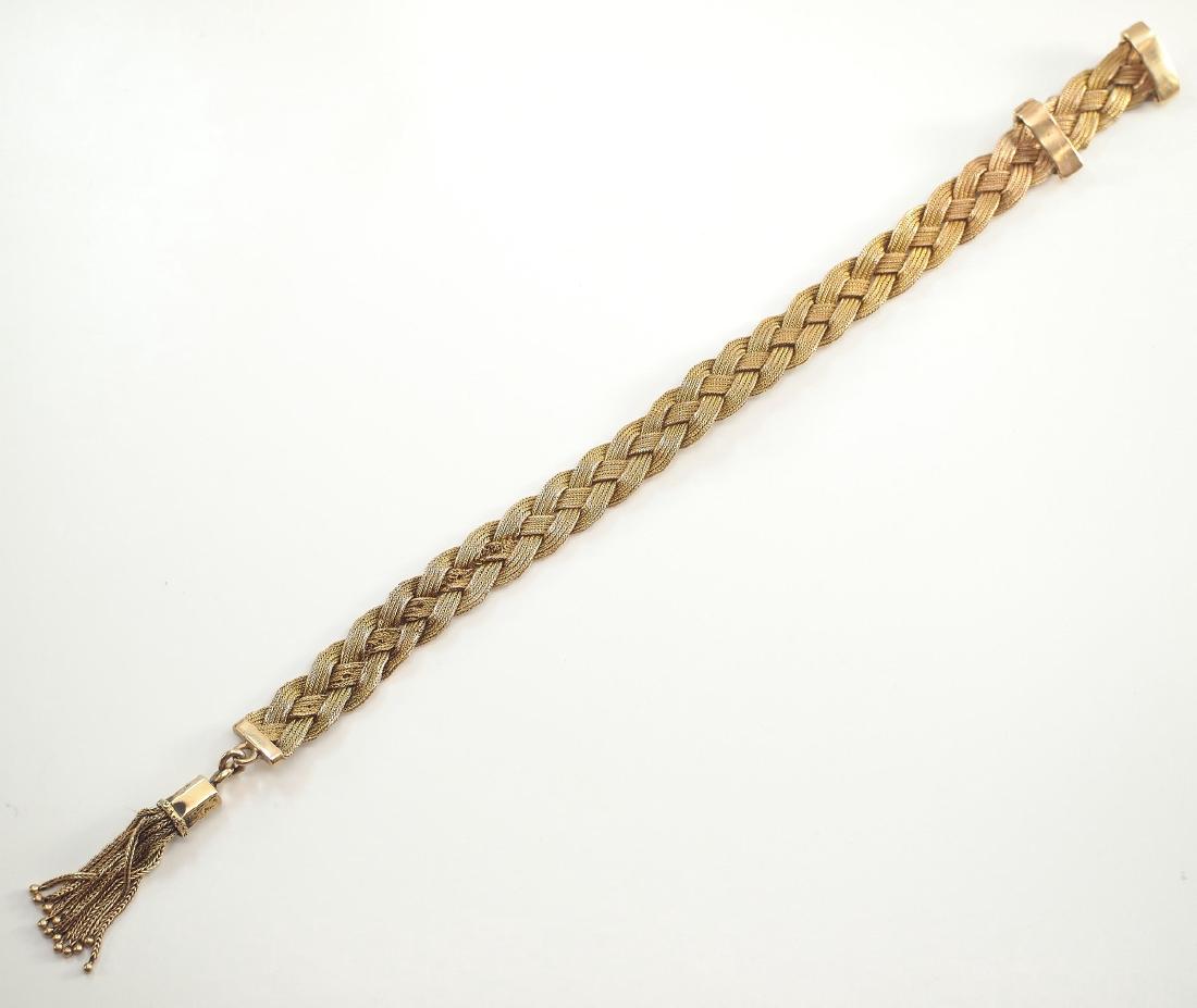Victorian 18kt Yellow Gold Braided Bracelet (1 of 3)