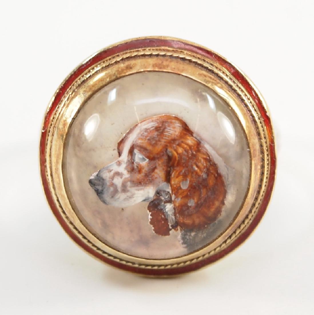 14 kt Reverse-Carved Intaglio Ring (1 of 2)