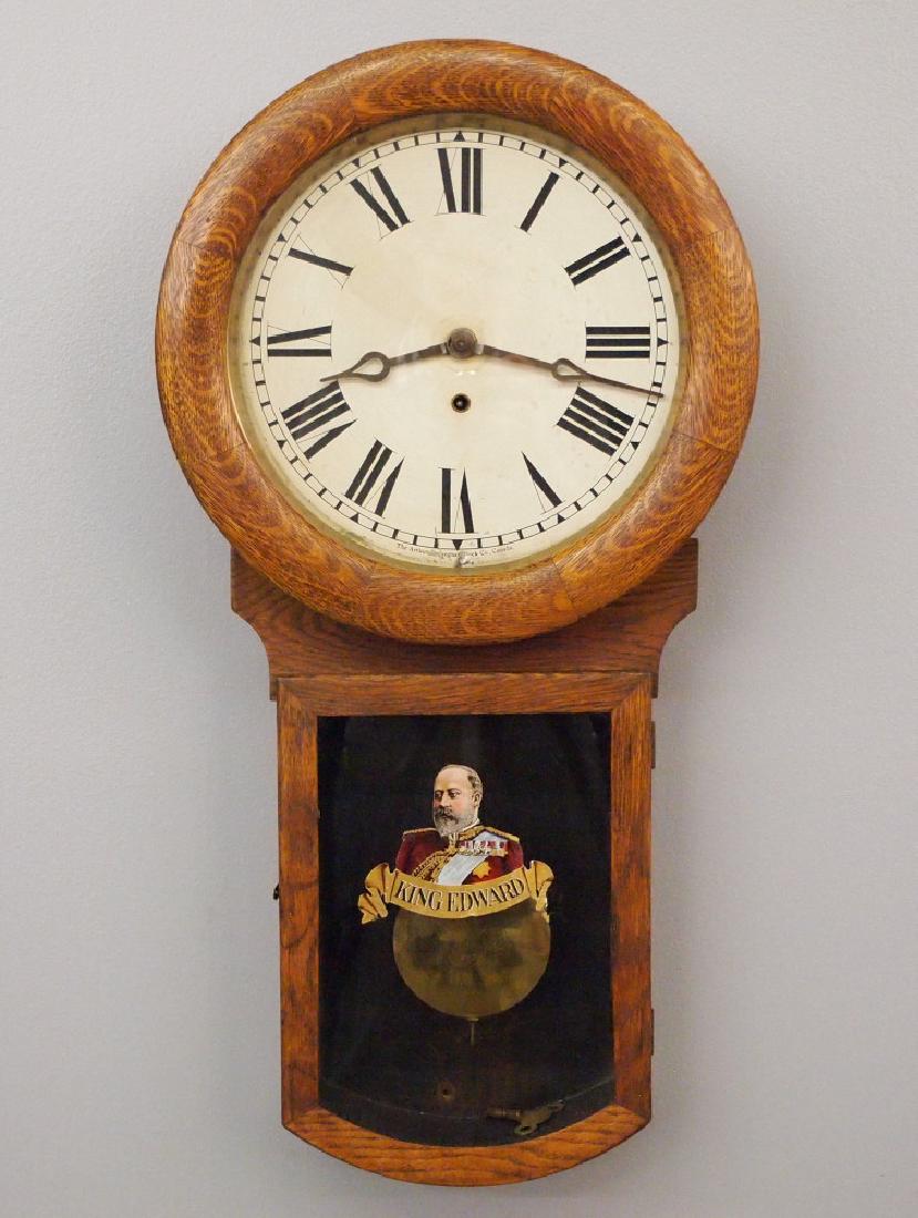 Pequegnat King Edward wall clock