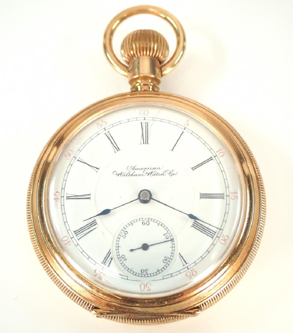 AWW Co. 14 k Gold pocket watch (1 of 3)