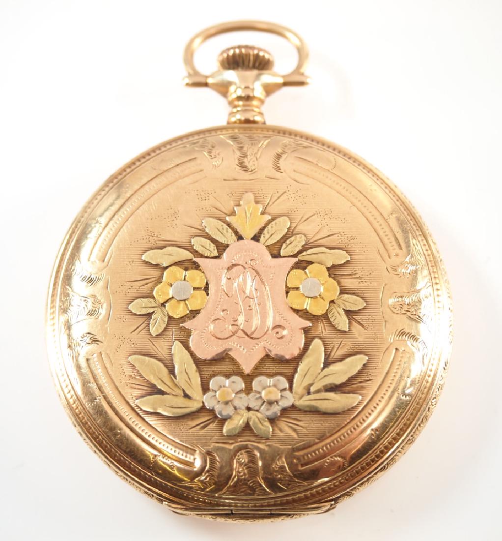 Illinois 14 k pocket watch (1 of 5)