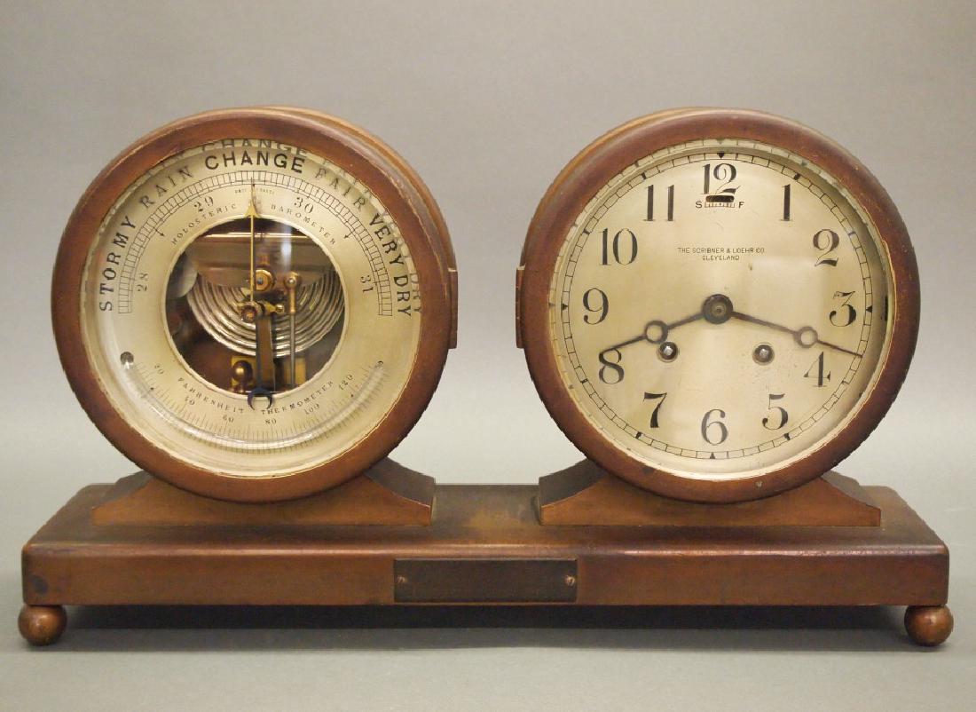 Desk clock/barometer