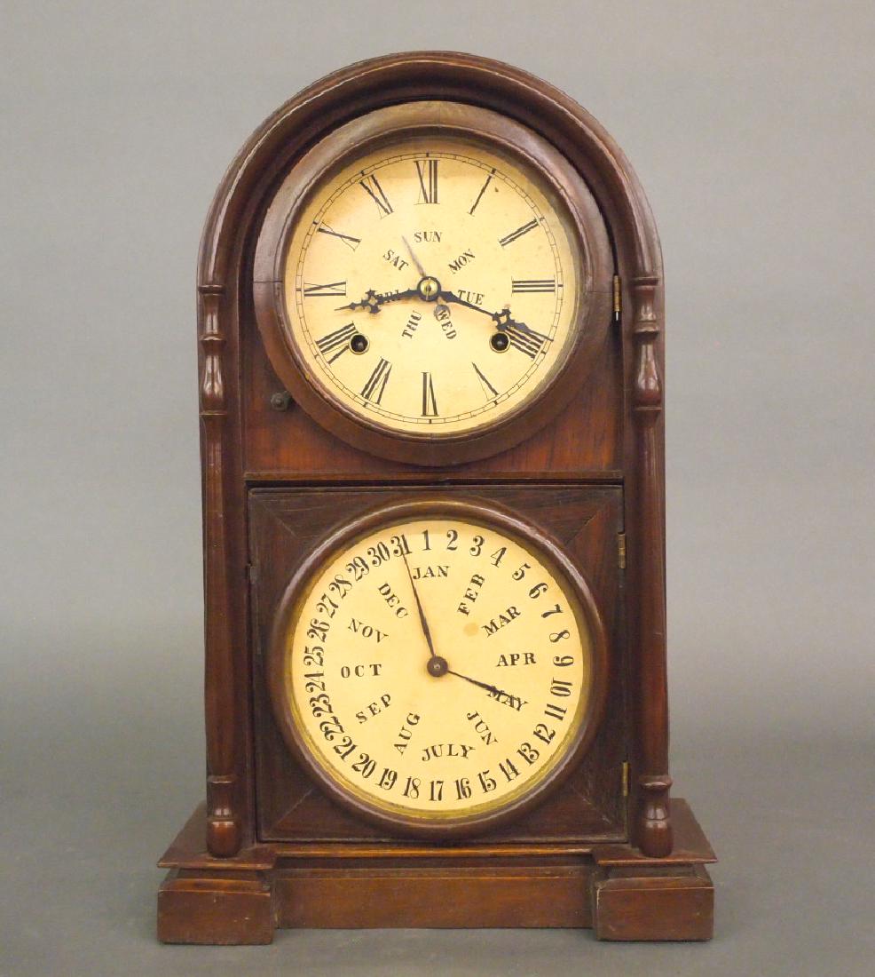 Welch Spring & Co. calendar shelf clock