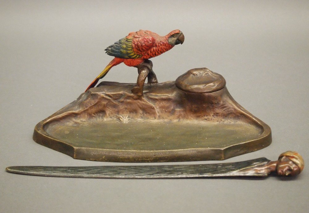 Austrian Bronze Desk Set (1 of 2)