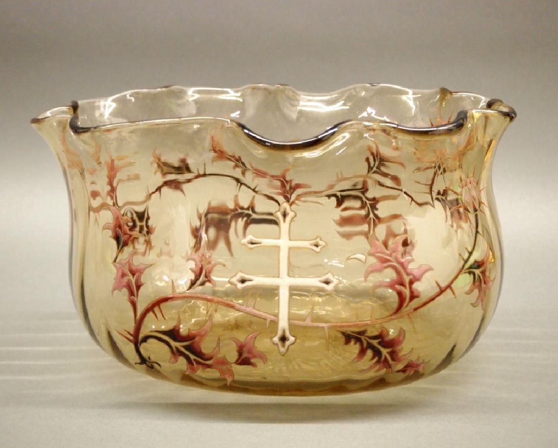 Emile Galle Glass Bowl (1 of 3)