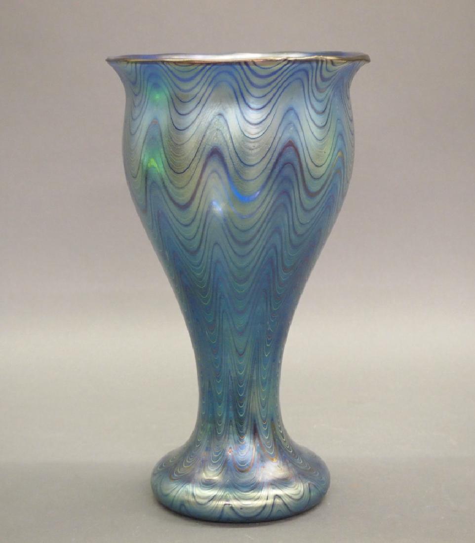 Loetz Dark Blue Phaenomen 6893 Vase (1 of 3)