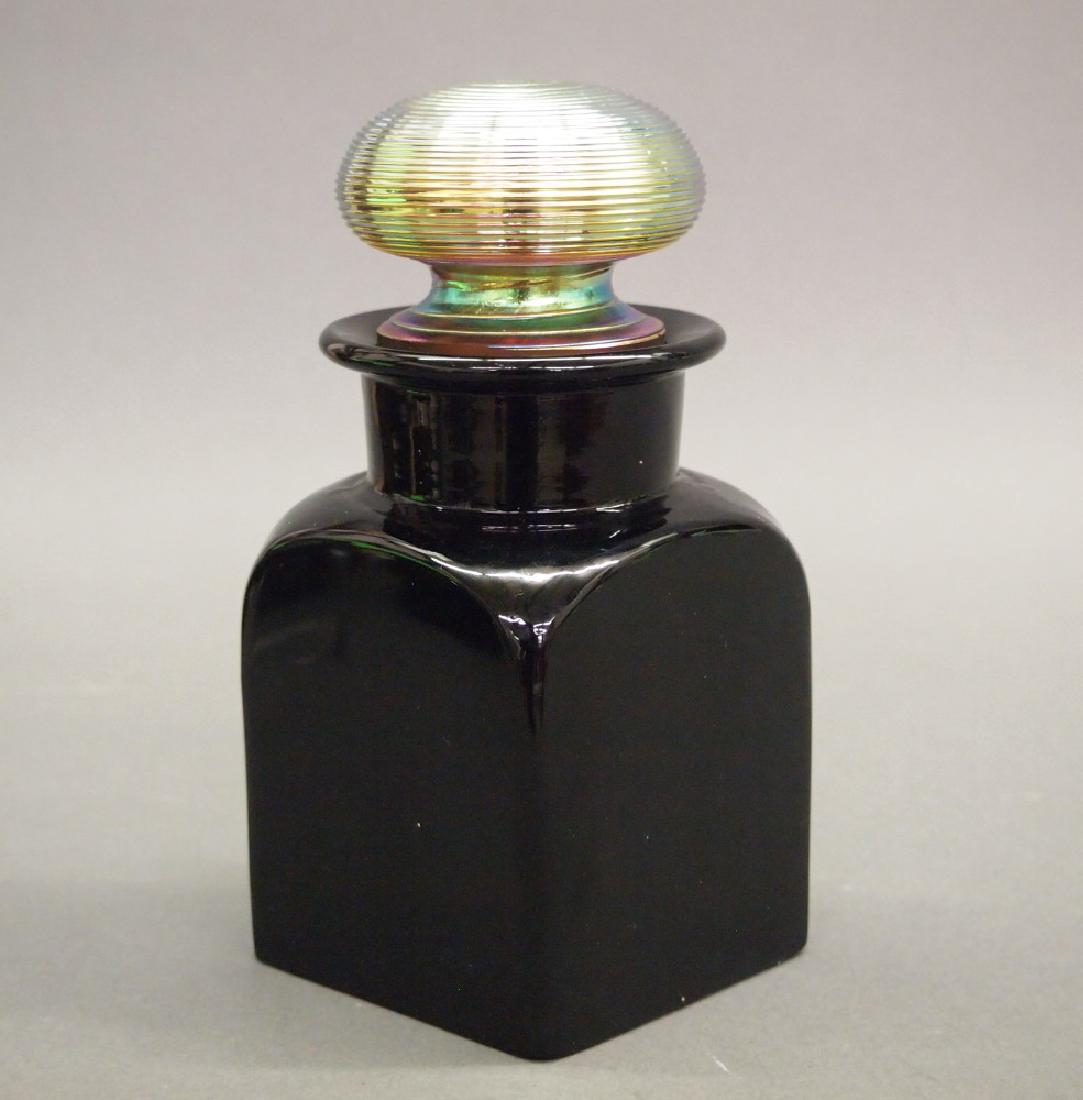 Steuben Mirror Black Vanity Jar (1 of 3)