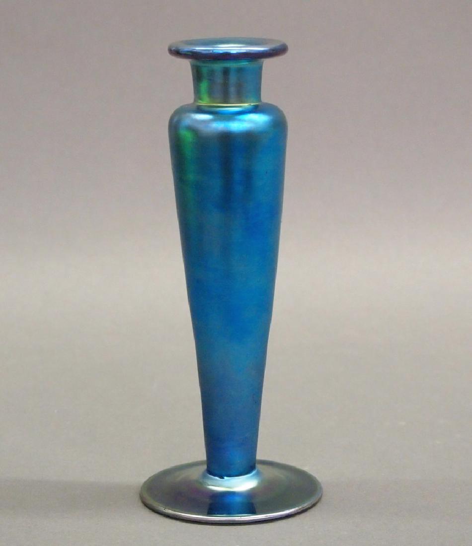 Steuben Blue Aurene Bottle (1 of 1)