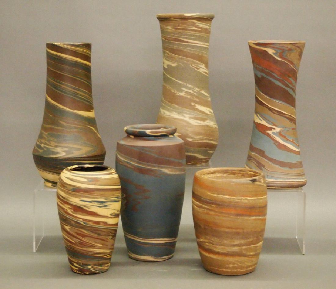 6 Niloak vases (1 of 1)