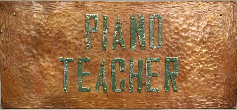 Piano Teacher sign (1 of 1)