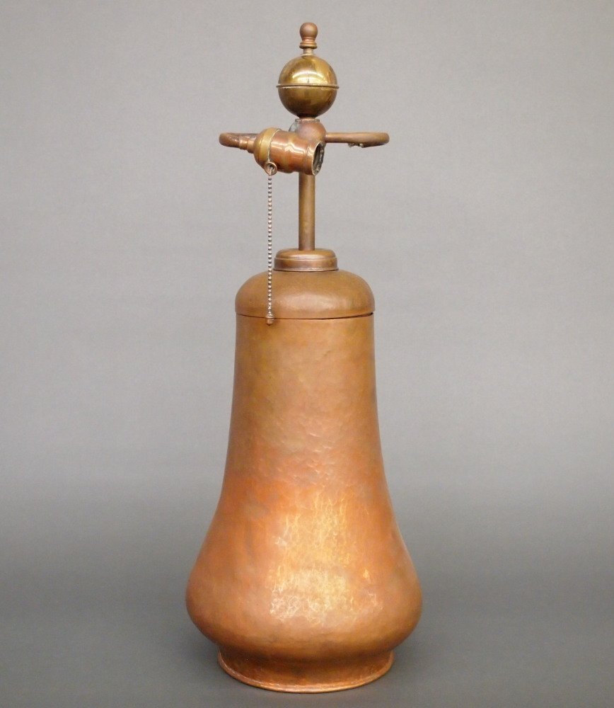 Gustav Stickley Copper Lamp Base (1 of 2)