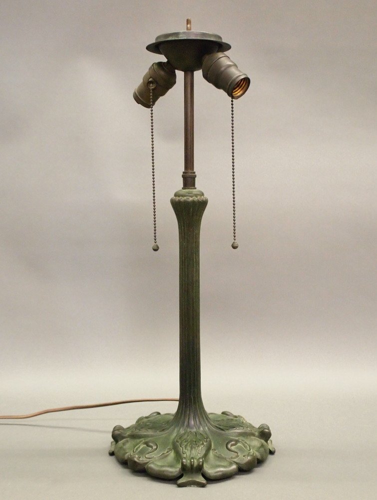 American Art Nouveau Lamp Base (1 of 3)