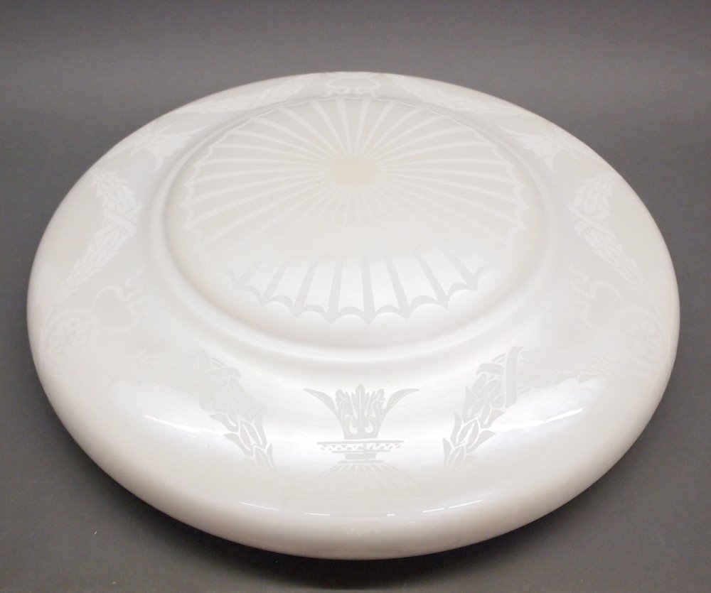 Steuben Etched Calcite Hanging Shade (1 of 4)