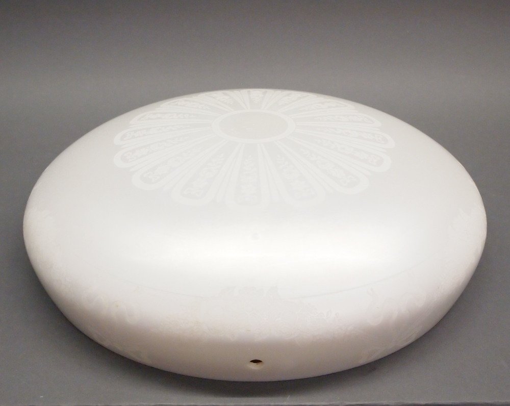 Steuben Etched Calcite Hanging Shade (1 of 3)