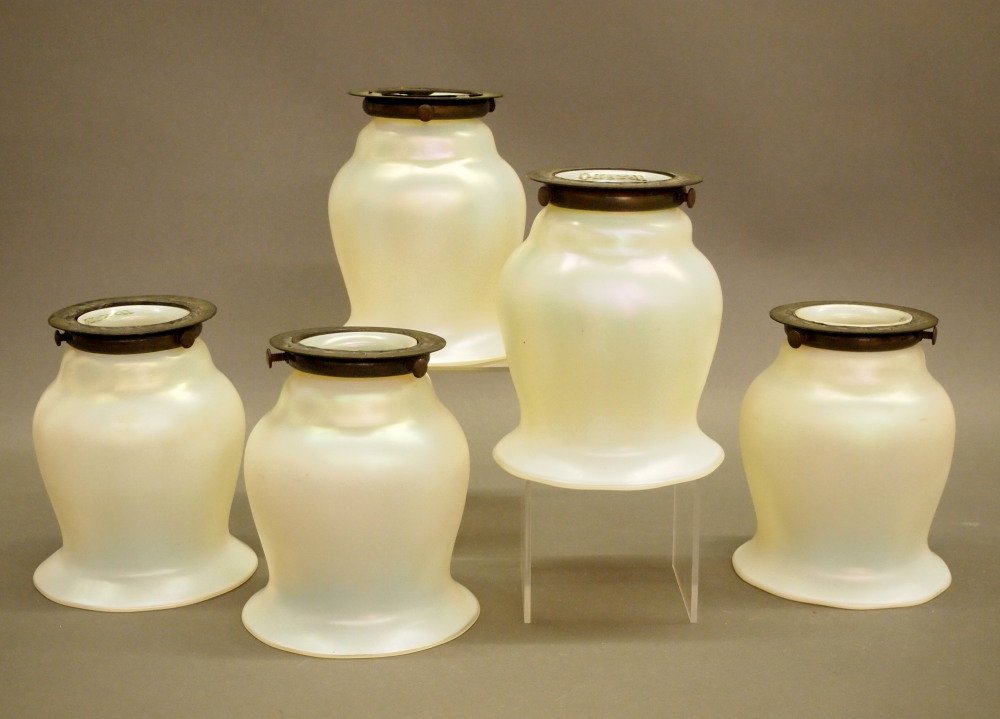 Quezal Art Glass Shades (1 of 2)