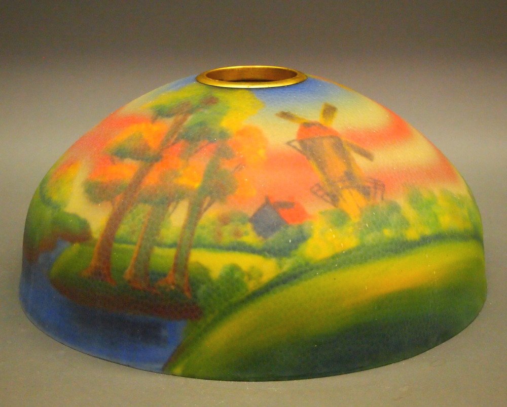 Reverse Painted Lamp Shade (1 of 3)