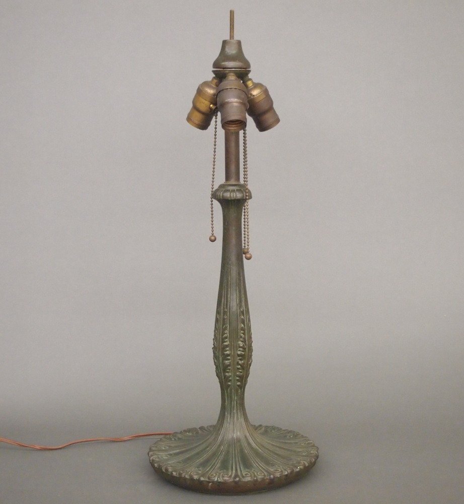 Patinated Metal Lamp Base (1 of 2)