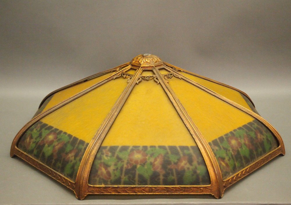 Painted Glass Lamp Shade (1 of 2)