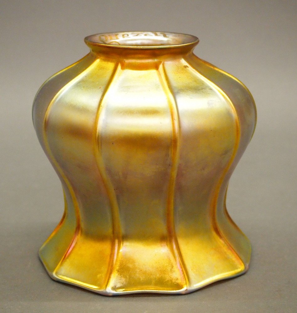 Quezal Art Glass Shade (1 of 2)
