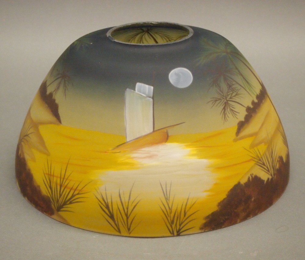 Painted Glass Shade (1 of 5)