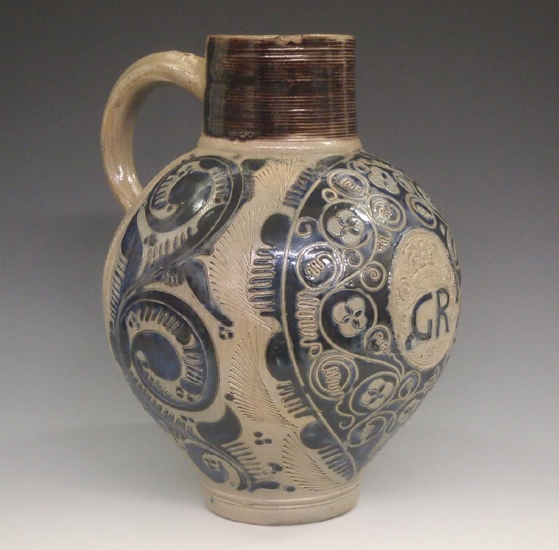 18th c. German Salt Glazed Jug (1 of 4)