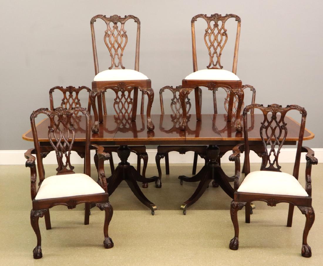 Mahogany Dining Table & Chairs (1 of 1)