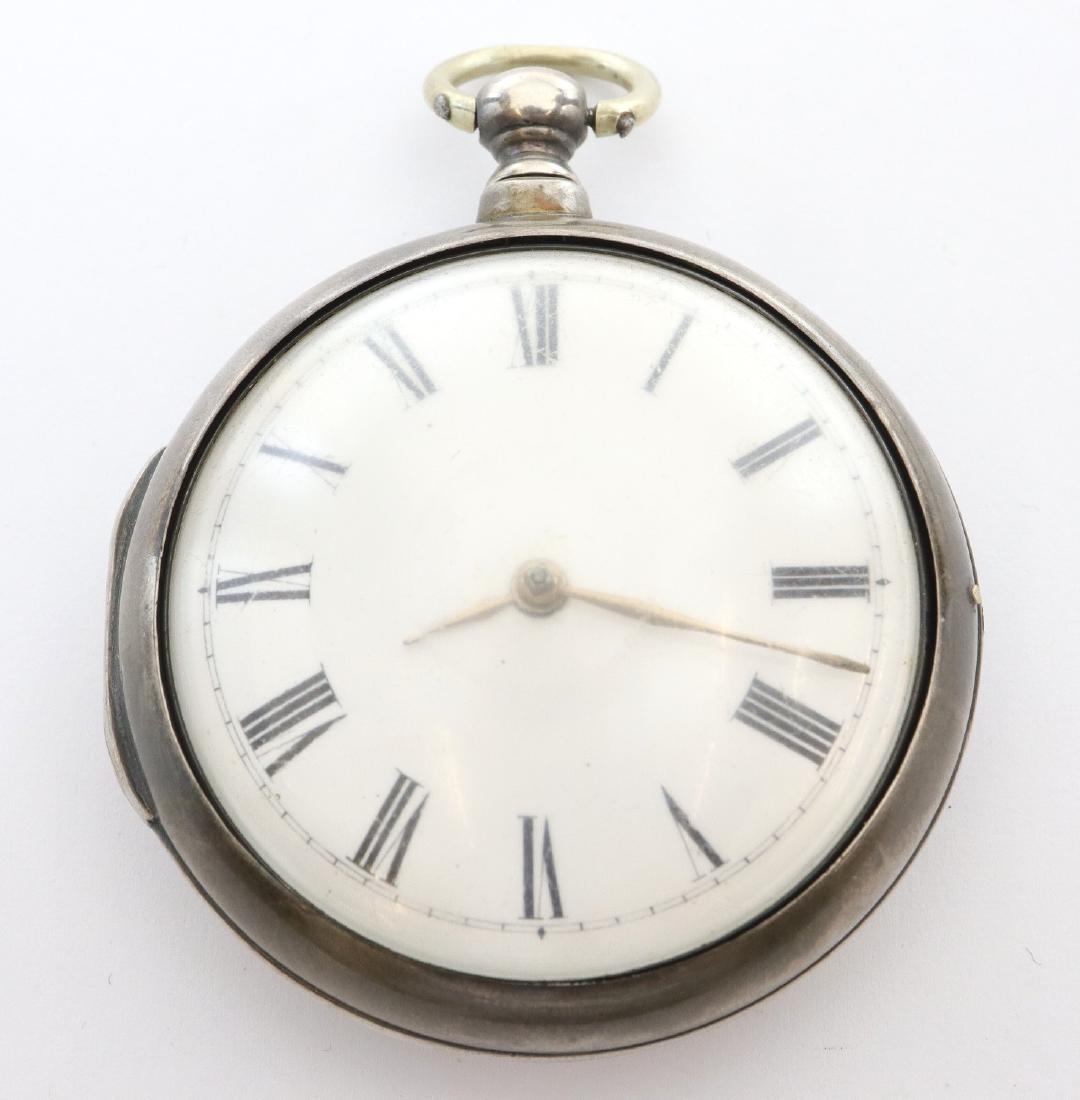 Wm. Ashmore Silver Pair case pocket watch (1 of 9)