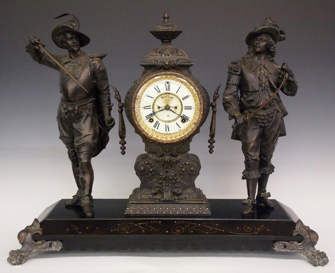 Ansonia "Don Caesar and Don Juan" figural clock (1 of 4)