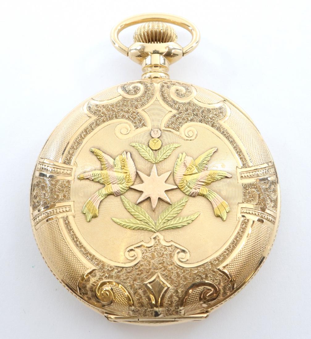 Hamilton 14k multi Gold pocket watch (1 of 5)