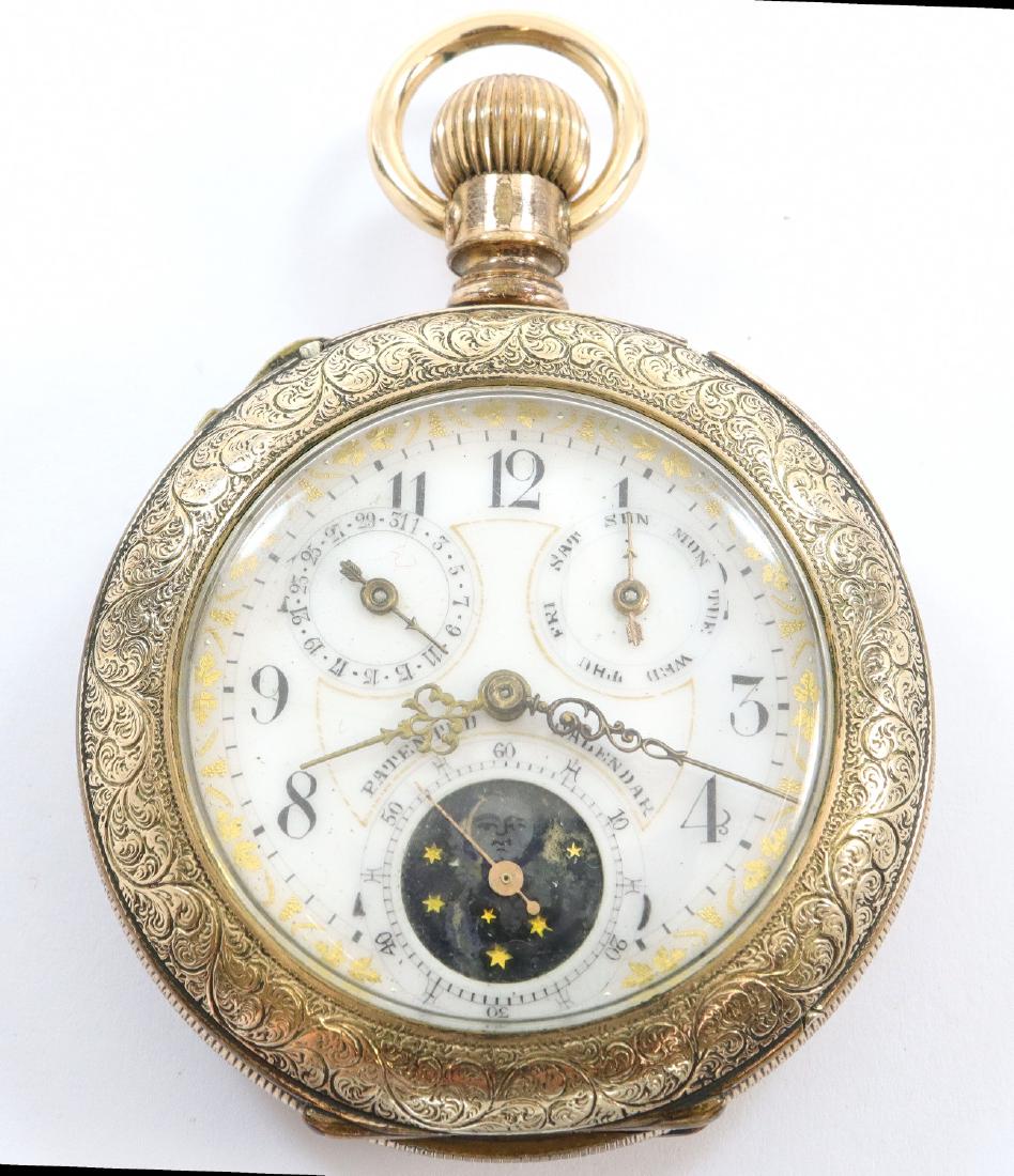 Swiss Calendar pocket watch (1 of 3)