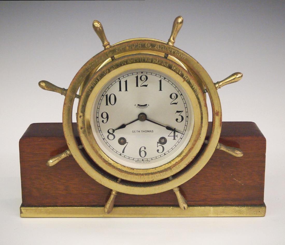 Seth Thomas ships clock