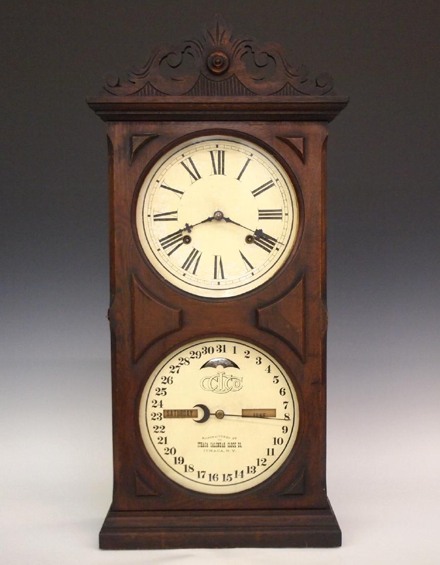Ithaca No. 10  Calendar shelf clock (1 of 4)