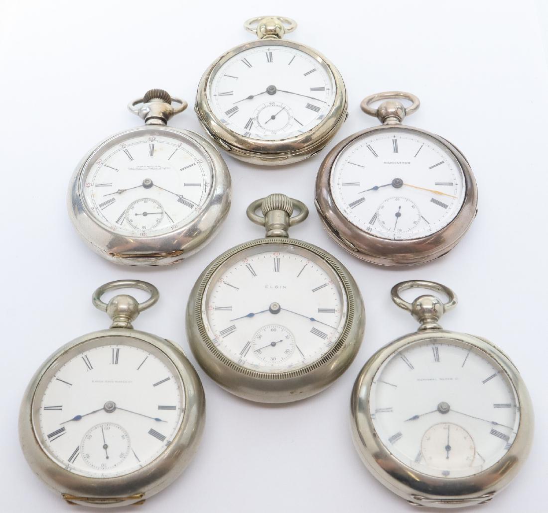 6 American Pocket Watches