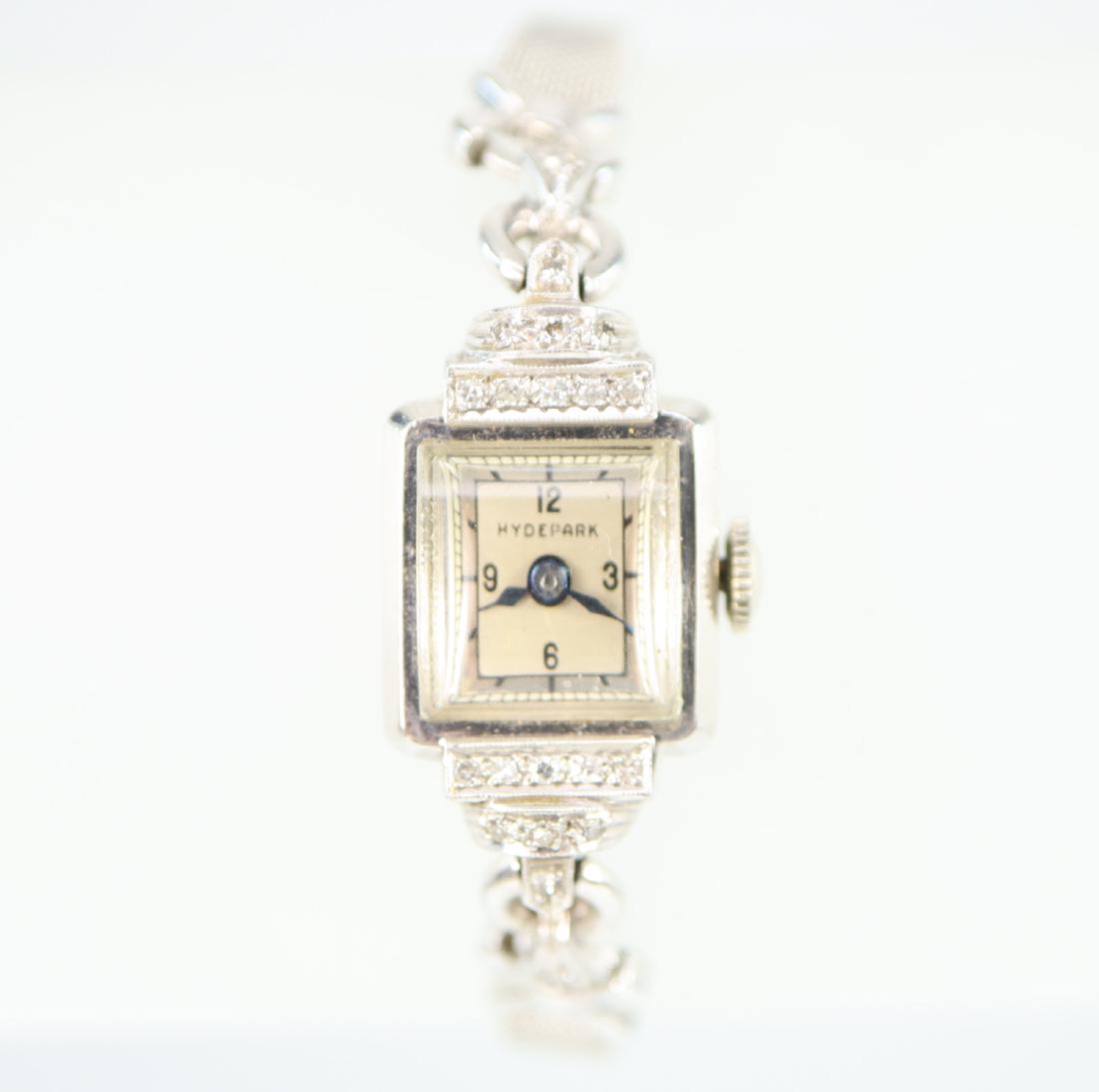 Hyde Park Platinum & Diamond Watch (1 of 1)