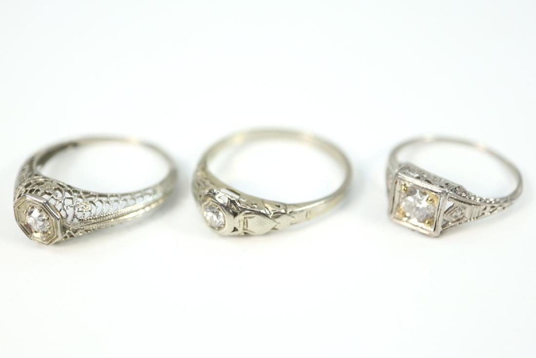 3 Art Deco Era Rings (1 of 2)