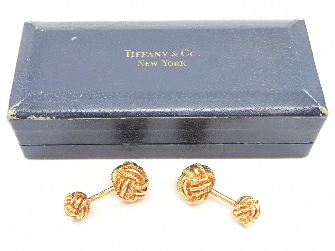 Pr. Of Tiffany & Co. 18 kt Gold Cufflinks (1 of 1)