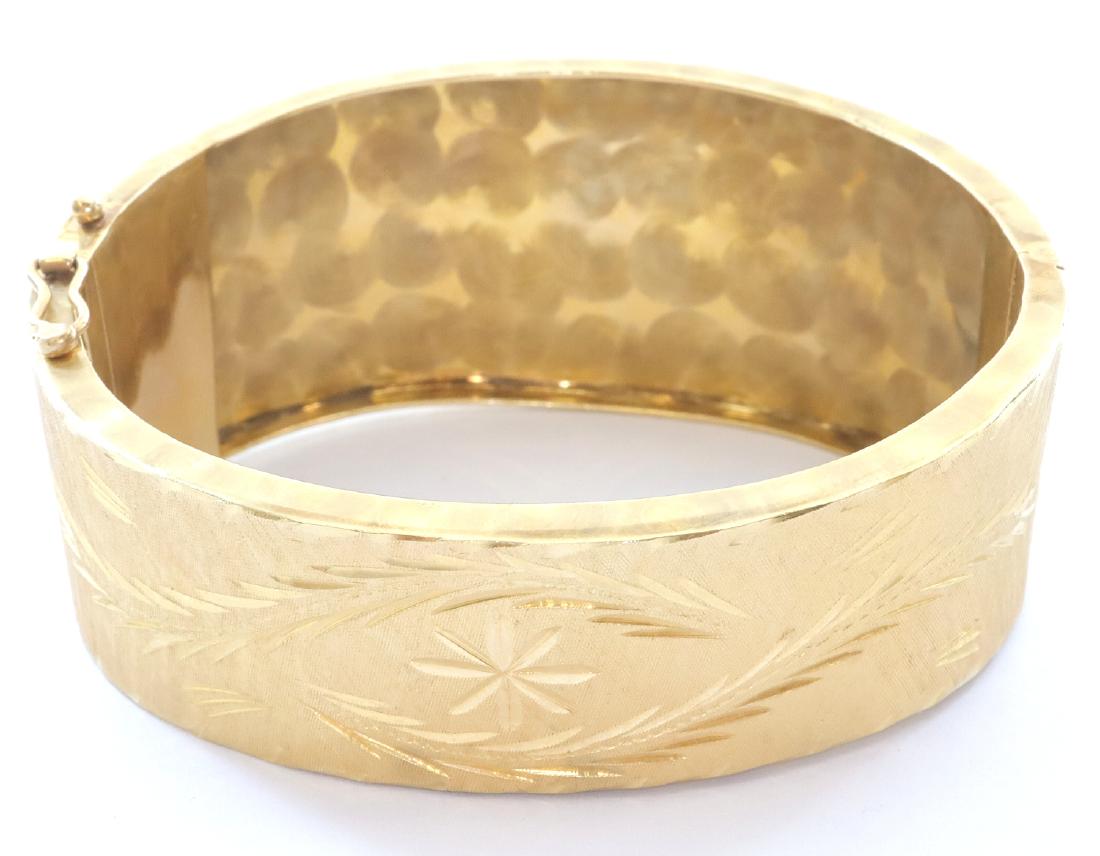 14 kt Yellow Gold Bangle Bracelet (1 of 2)