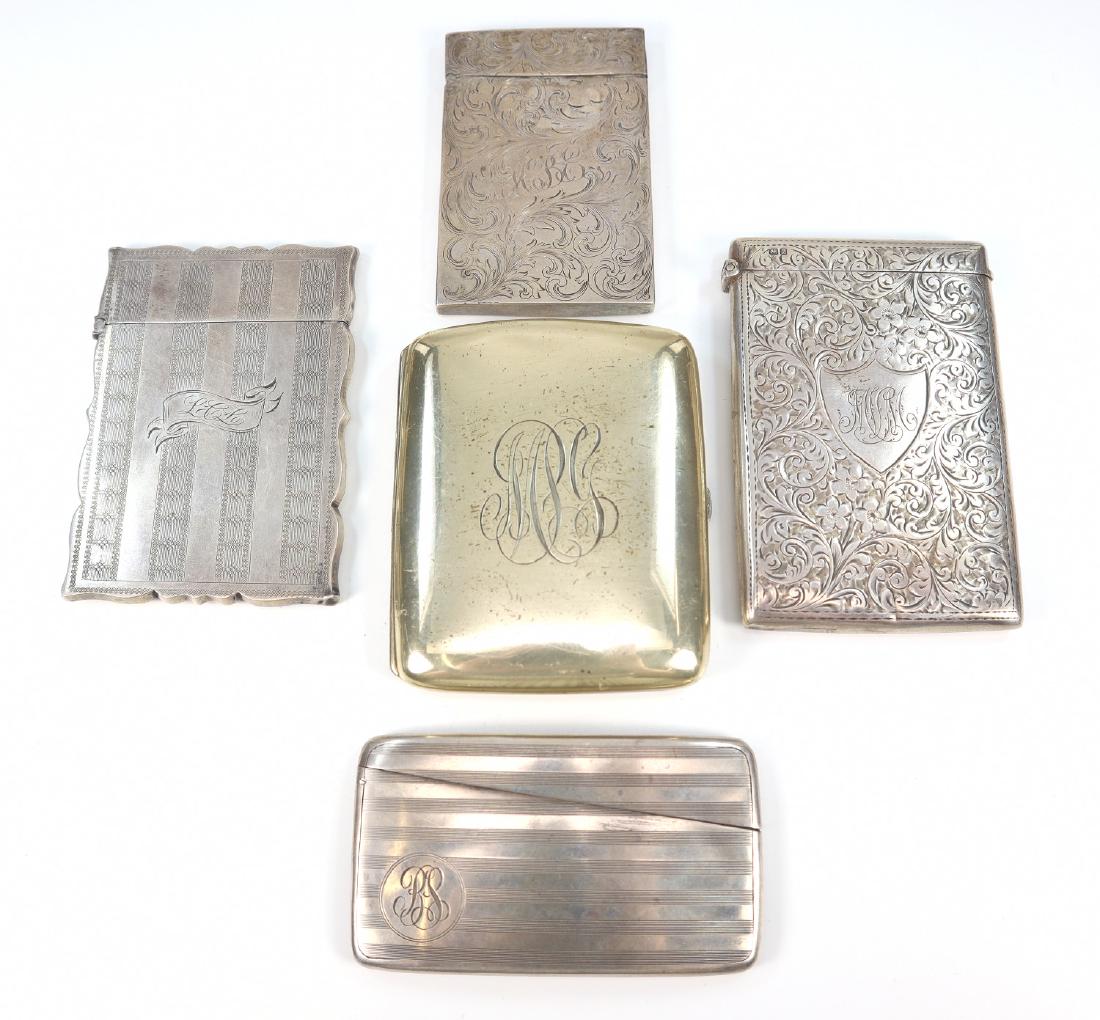 4 Card Cases & 1 Cigarette Case (1 of 1)