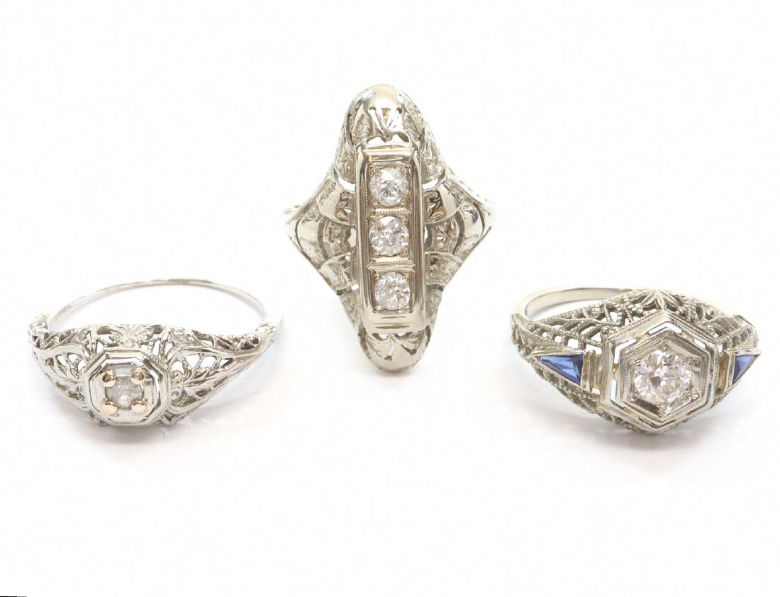 3 Art Deco Rings (1 of 1)