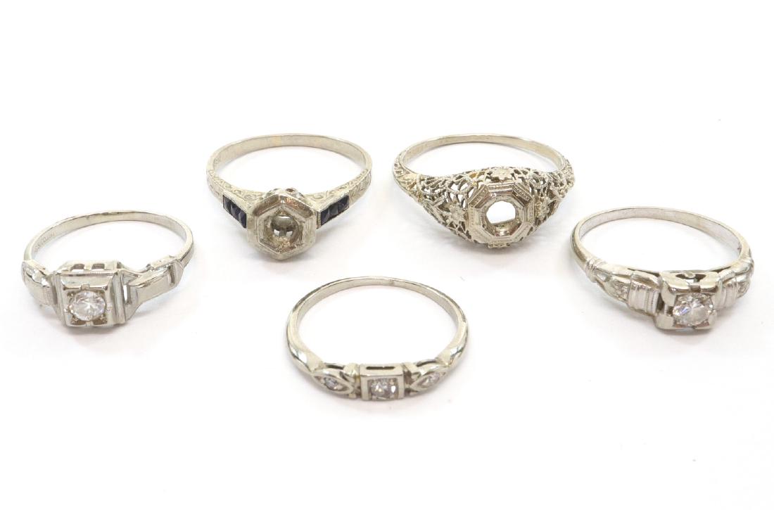 5 Art Deco Rings (1 of 1)