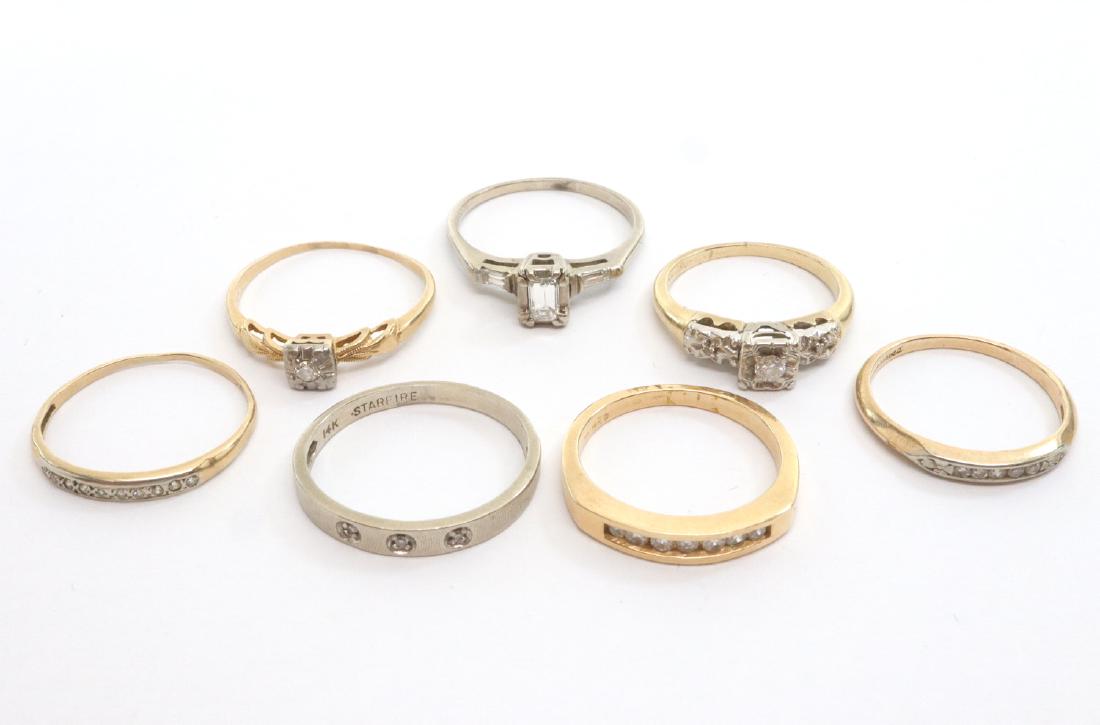 8 Vintage Engagement & Wedding Rings (1 of 1)
