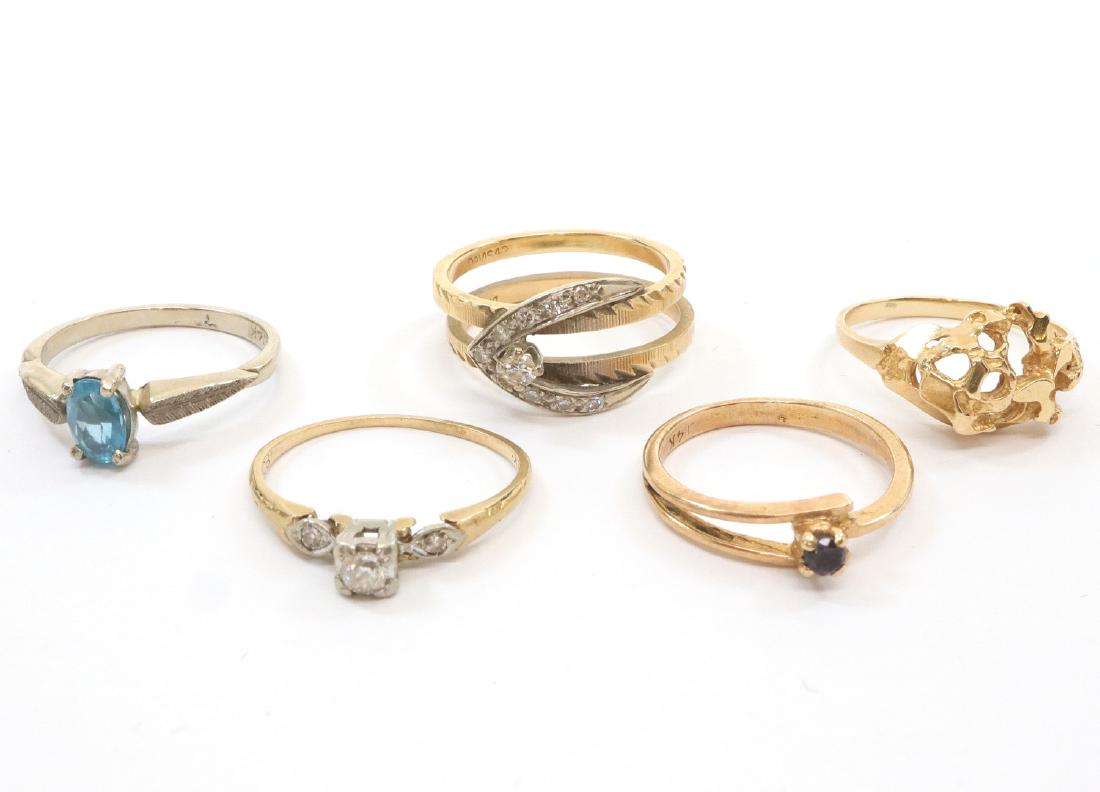 5 14 kt Gold Rings (1 of 1)
