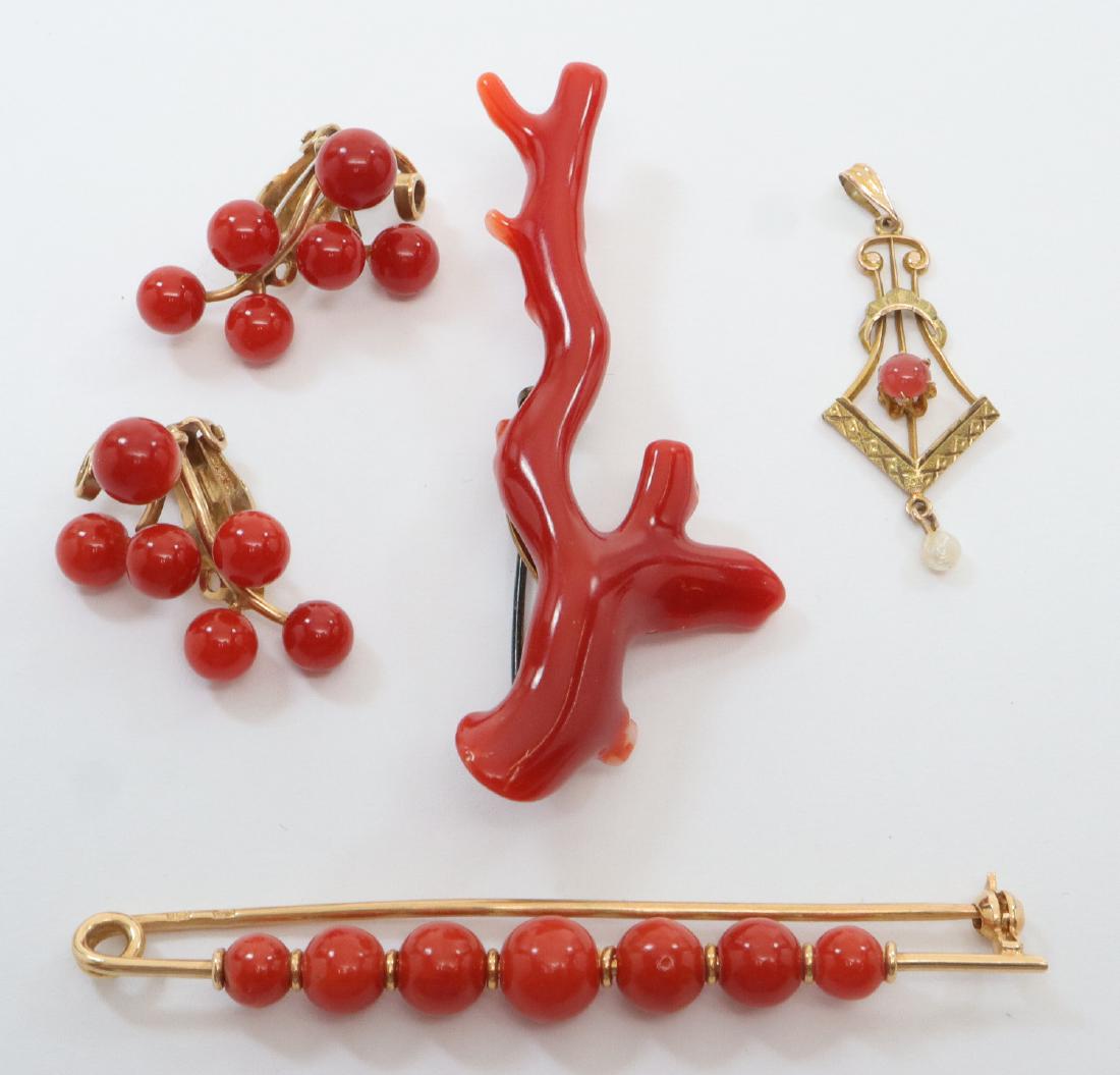 5 pcs of Coral Jewelry (1 of 1)