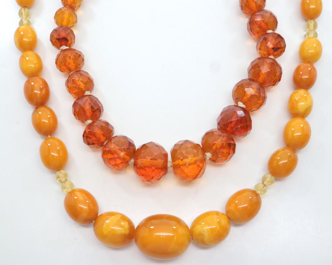 2 Amber Beaded Necklaces (1 of 1)