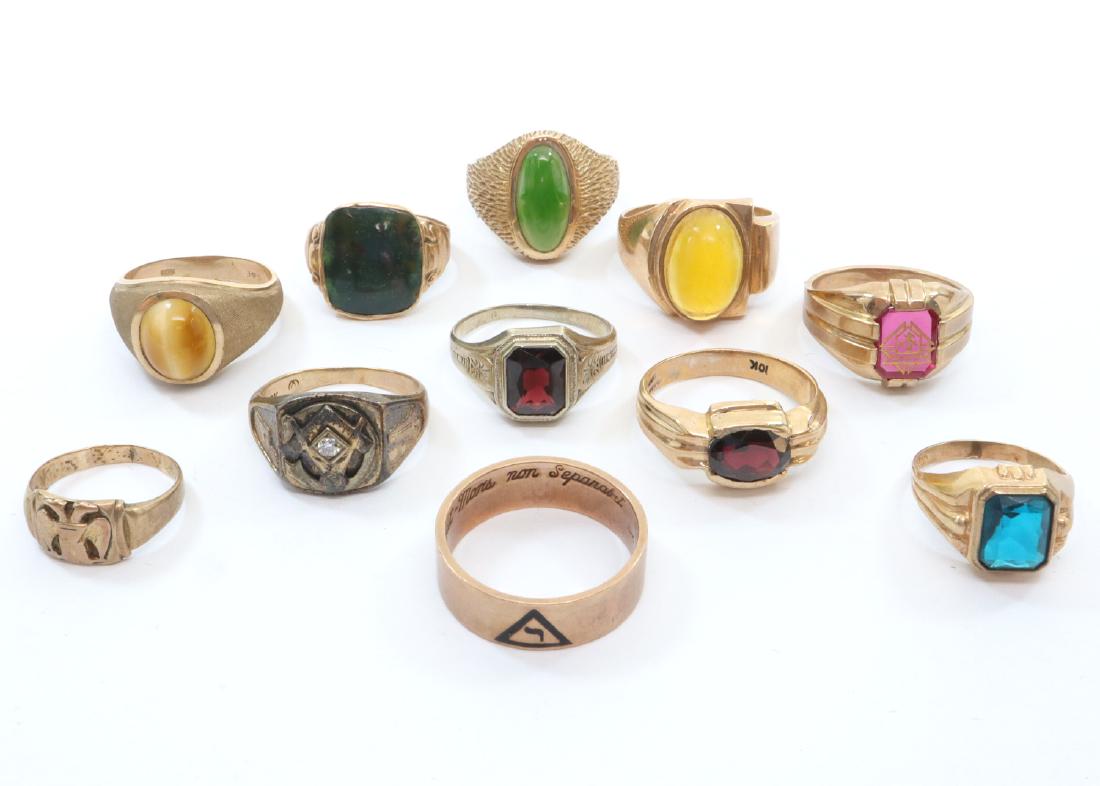 11 10 kt gold Rings (1 of 2)