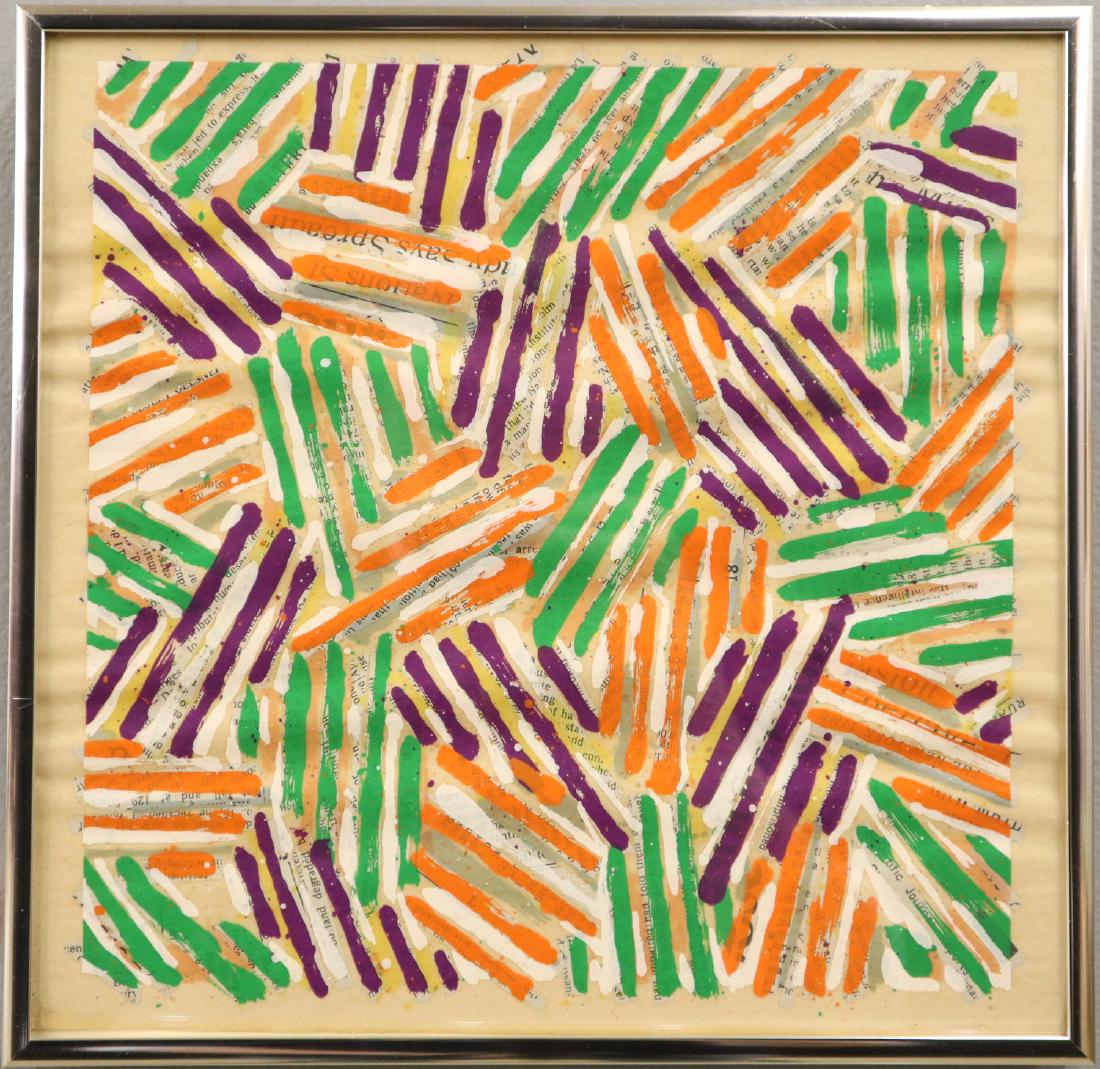 Jasper Johns Screenprint in Colors (1 of 1)