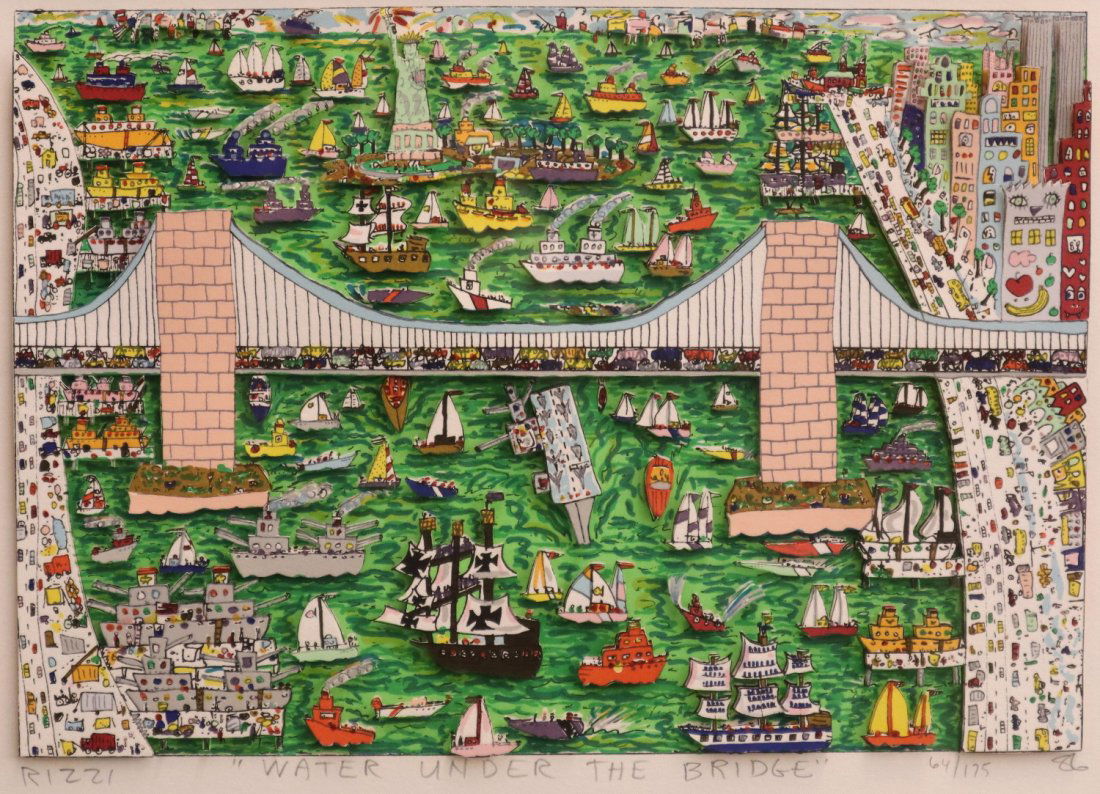 James Rizzi 3-D  Color Lithograph (1 of 6)
