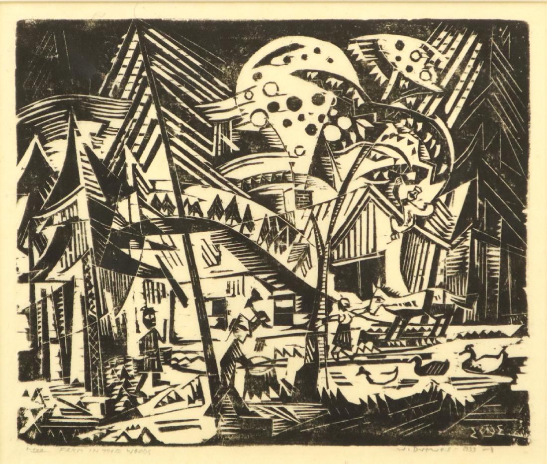 Werner Drewes Woodcut (1 of 4)